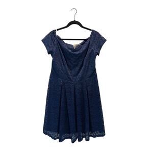 NWOT Women’s XL Must Have Off the Shoulder Navy Lace Dress
